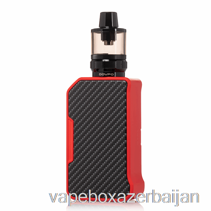 Vape Box Azerbaijan DOVPO MVP 220W Starter Kit Carbon Fiber Red